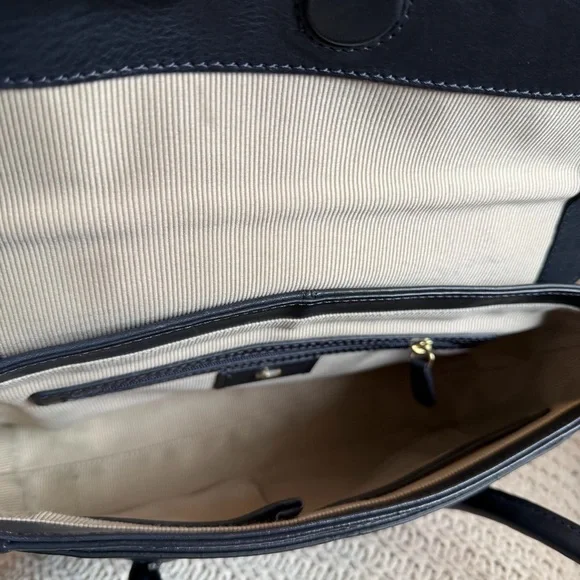 Radley London Burnham Beeches Medium Flapover – Dark Navy Dust Bag - Picture 9 of 13